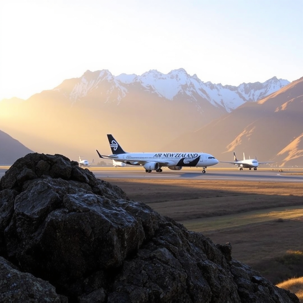 Airlines Routes API for Air New Zealand (NZ) at Queenstown Airport, New Zealand (ZQN) - Scenic alpine location and challenging approaches