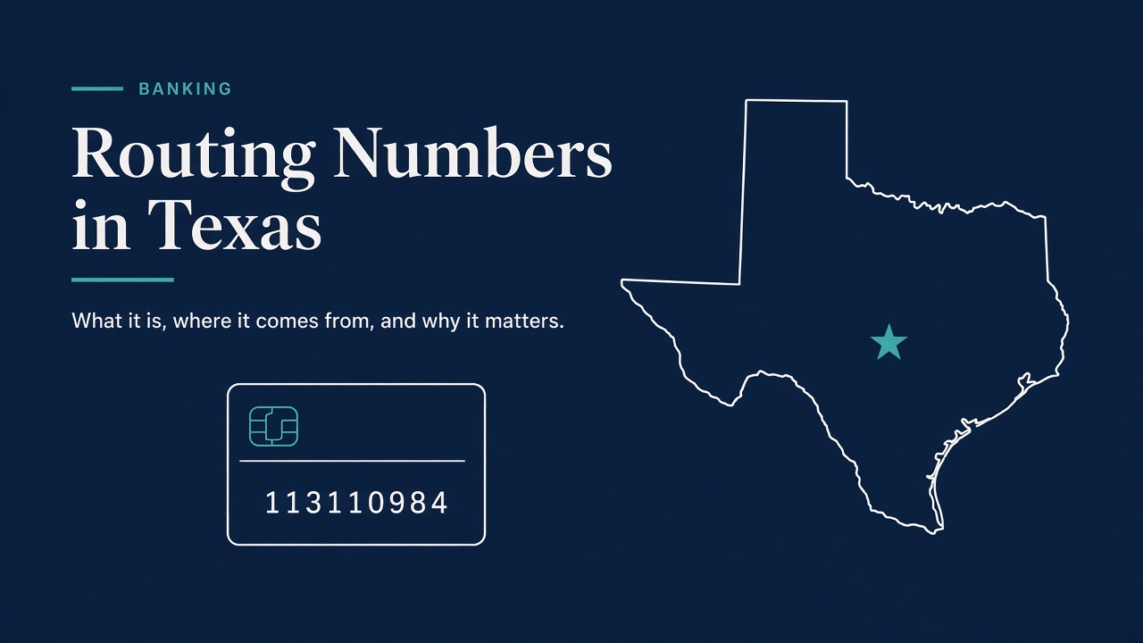 Routing Number Database API: Texas Banks as JSON